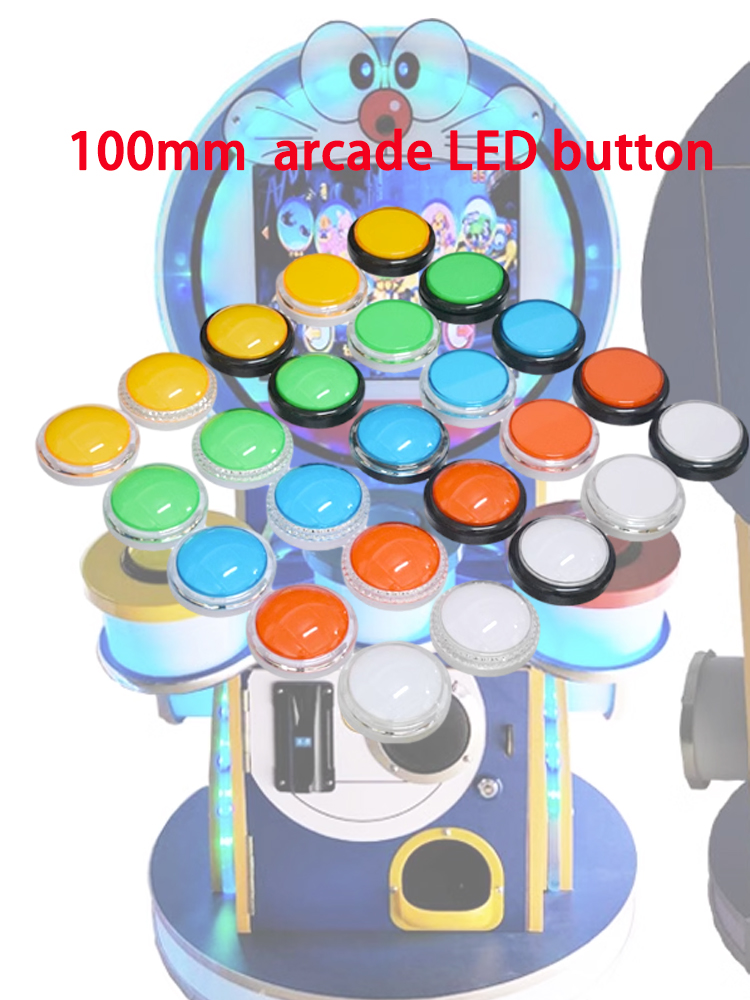 12V Arcade LED Button 100mm Pl - Arcade Vibes recension och pris